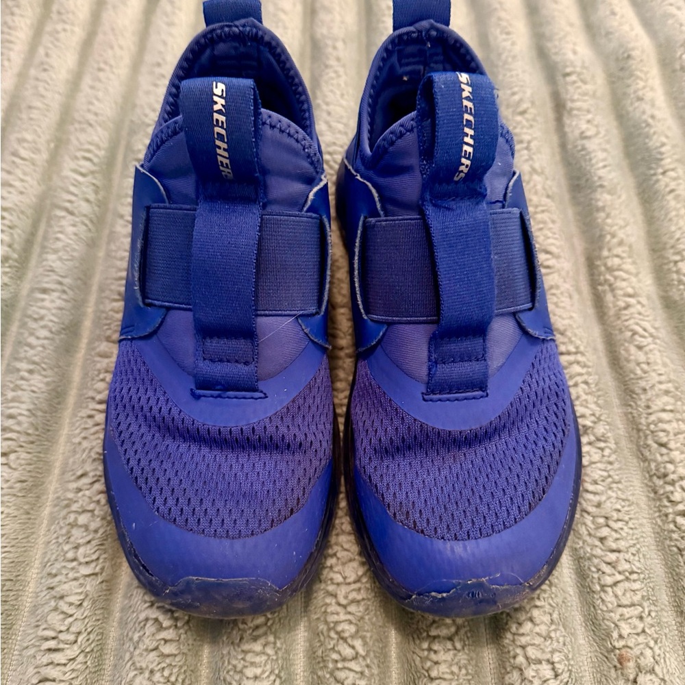 Boys Skechers Blue Slip-on Sneakers